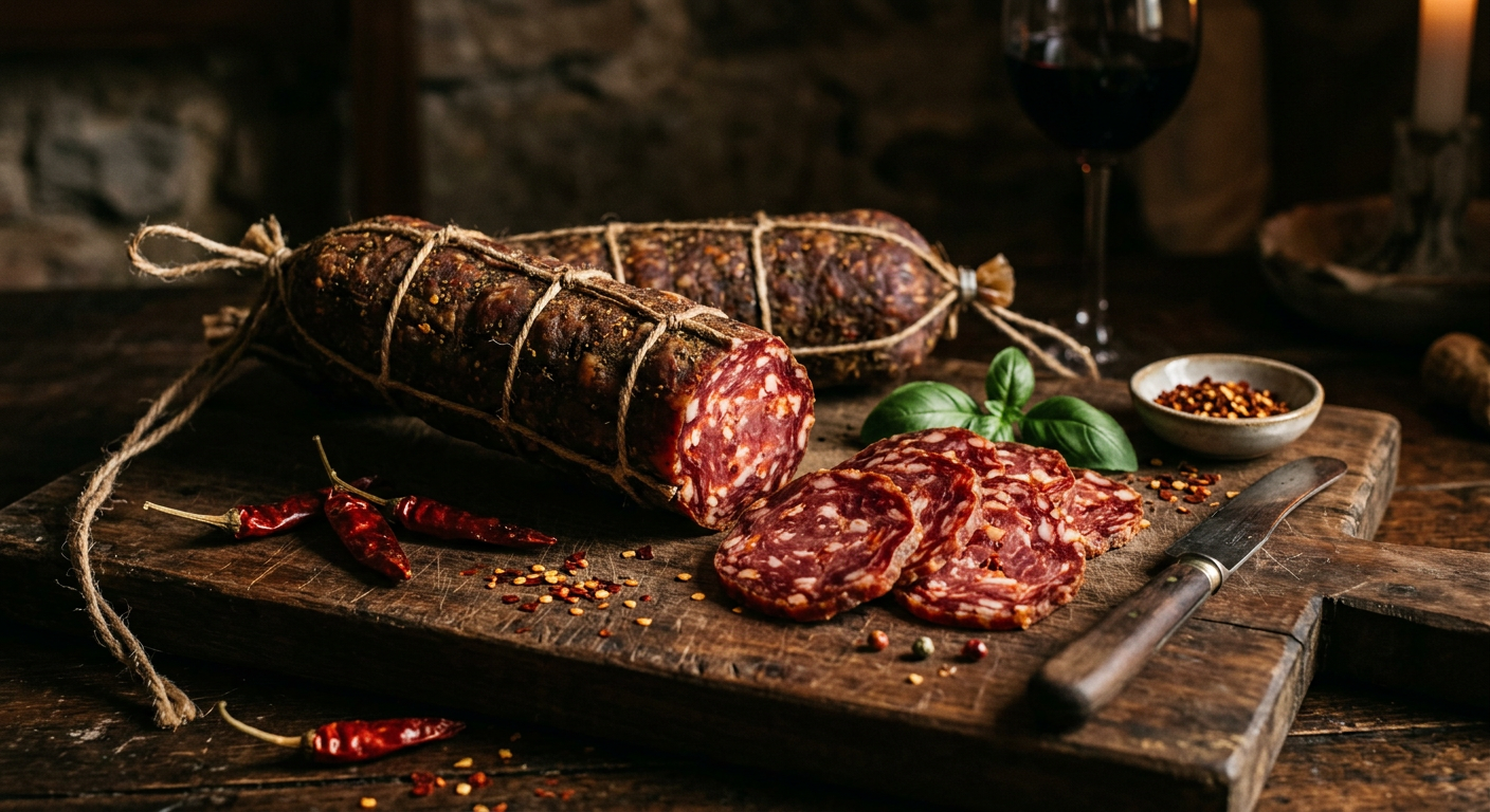 Soppressata di Calabria DOP Suino Nero (300 g)